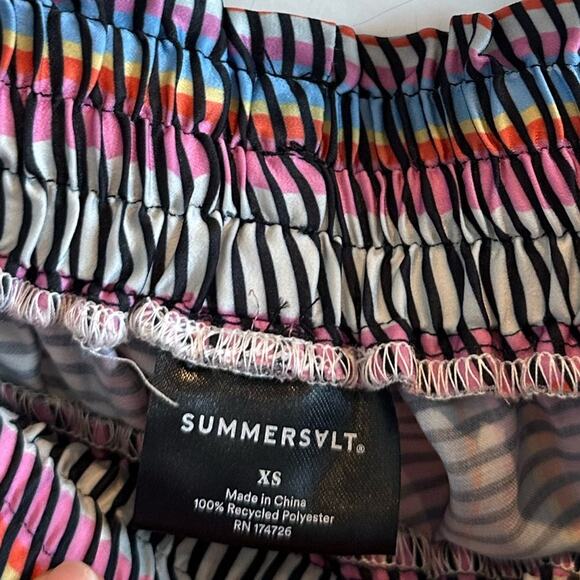 Summersalt The Perfect Palazzo Wide Leg Colorful Stripe Pants - Picture 7 of 8